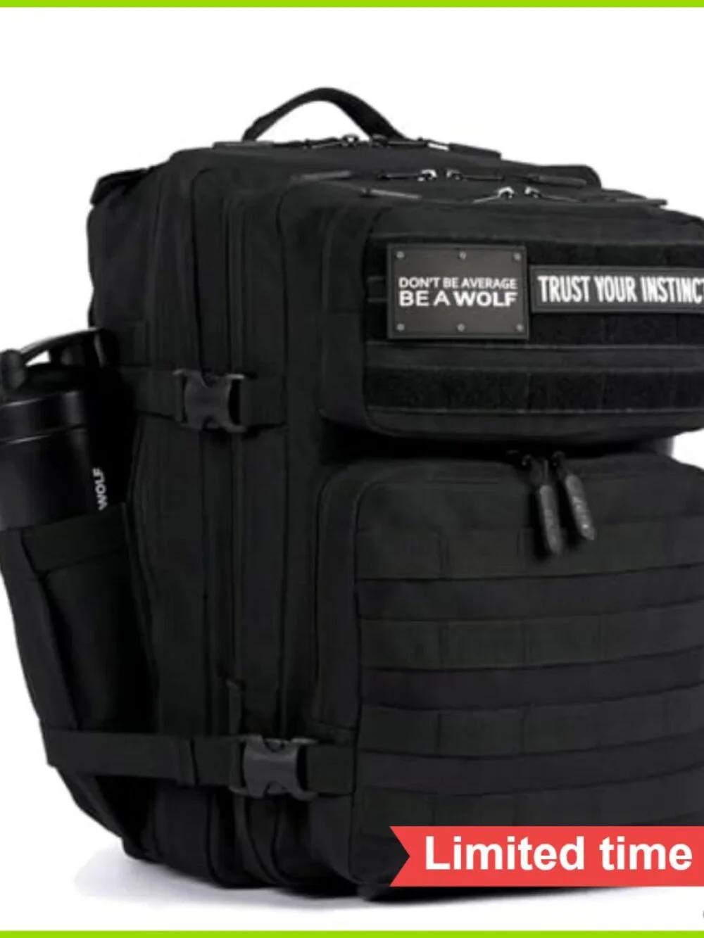 35L Tactical Gym Backpack 1000D Waterproof Oxford MOLLE Laptop Pockets